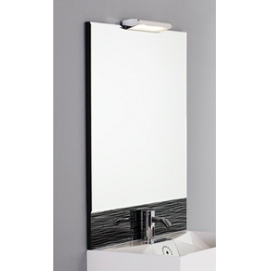 FPP-2 lustro na czarnej płycie 60 cm z prostokątną taflą FPP-2LP-1000x600-1200R