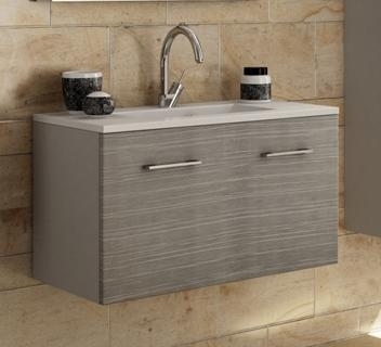 LINK regał , szafka  szare zebrano + umywalka ceramiczna UCE-60