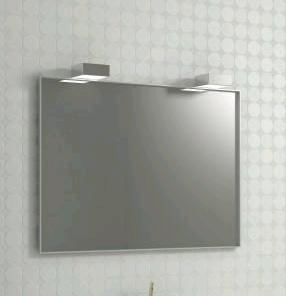 Kwadro lustro w ramie alu 80x60