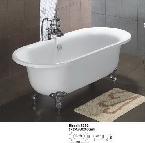 Wanna akrylowa retro A-202 1725×780×660mm