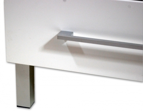 Szafka biała MDF-C-60/3 trzy szuflady na nóżkach  + umywalka TIPI 60x31