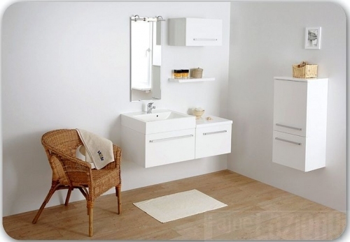 VARIETE  szafka FM-442/7 biała połysk + umywalka 70cm