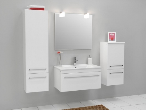 VARIETE CERAMIK SZAFKA BIAŁA  FM-AT-442/85 + UMYWALKA CERAMICZNA UCS-AT-85