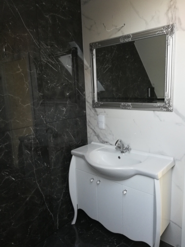 DILUSSO GLAMOUR KLASYKA szafka BIAŁA LAKIER  + UMYWALKA 105 cm