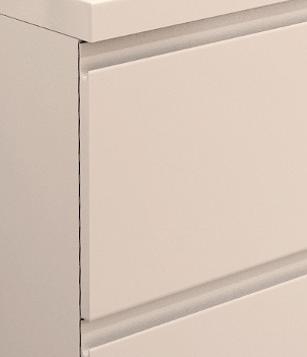 ATU Szafka MDF-C-50/2 BIAŁA LAKIER  uchwyt frezowany + umywalka UMMC-500x390