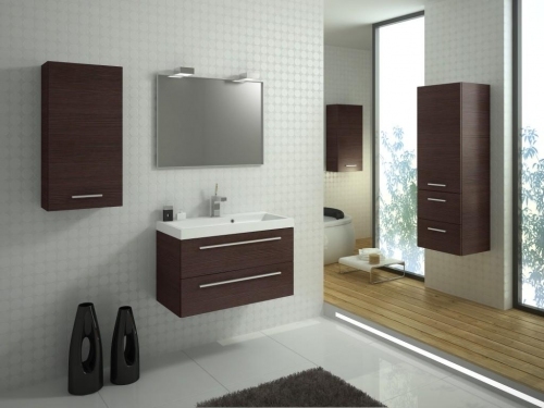 Kwadro lustro w ramie alu 80x60