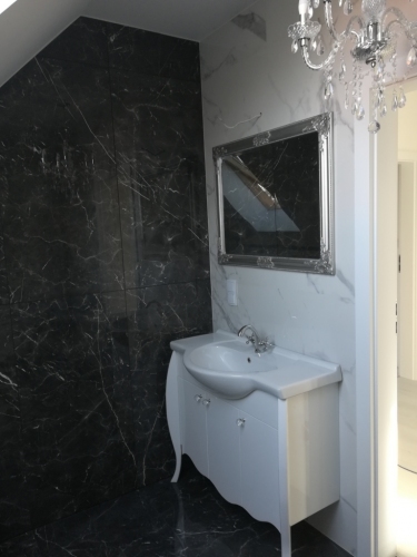 DILUSSO GLAMOUR KLASYKA szafka BIAŁA LAKIER  + UMYWALKA 105 cm